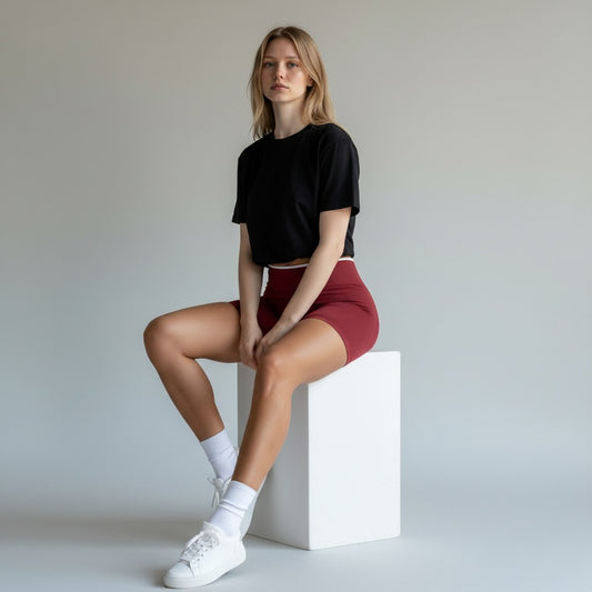 Fierce Ember™ Contour High-Waist Gym Shorts