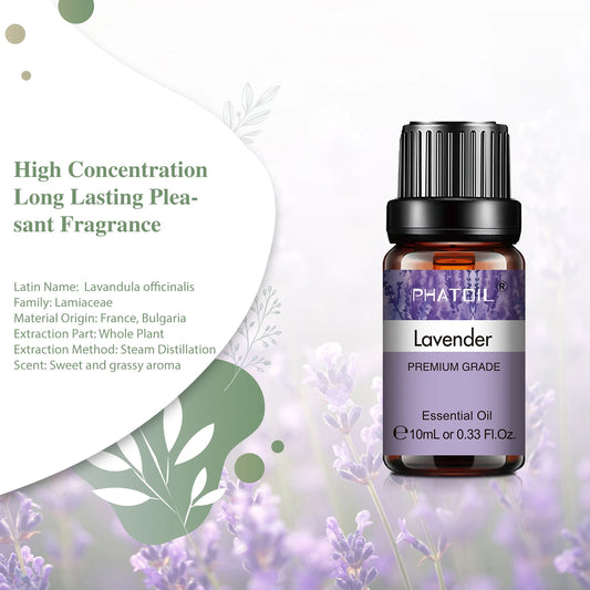 10ml Essential Oils – Pure Natural Aroma Oil for Aromatherapy & DIY