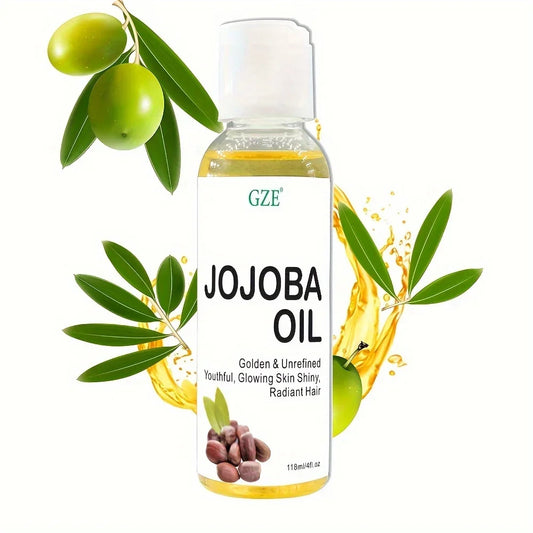 GZE Organic Jojoba Oil for Face, Hair & Skin | Cold Pressed Hexane-Free Carrier Oil