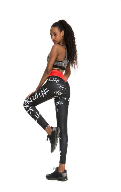 Sculpt & Flow Leggings - Graffiti