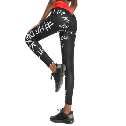 Sculpt & Flow Leggings - Graffiti