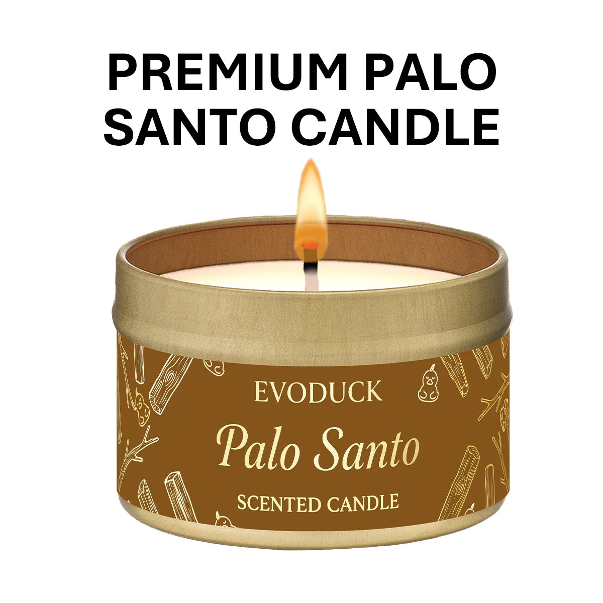 EVODUCK Palo Santo Scented Candle – Purify & Elevate Energy
