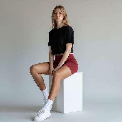 Fierce Ember™ Contour High-Waist Gym Shorts