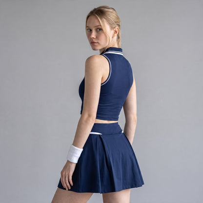 Power Vibe™ Advantage Contrast Trim Top & Skirt Set