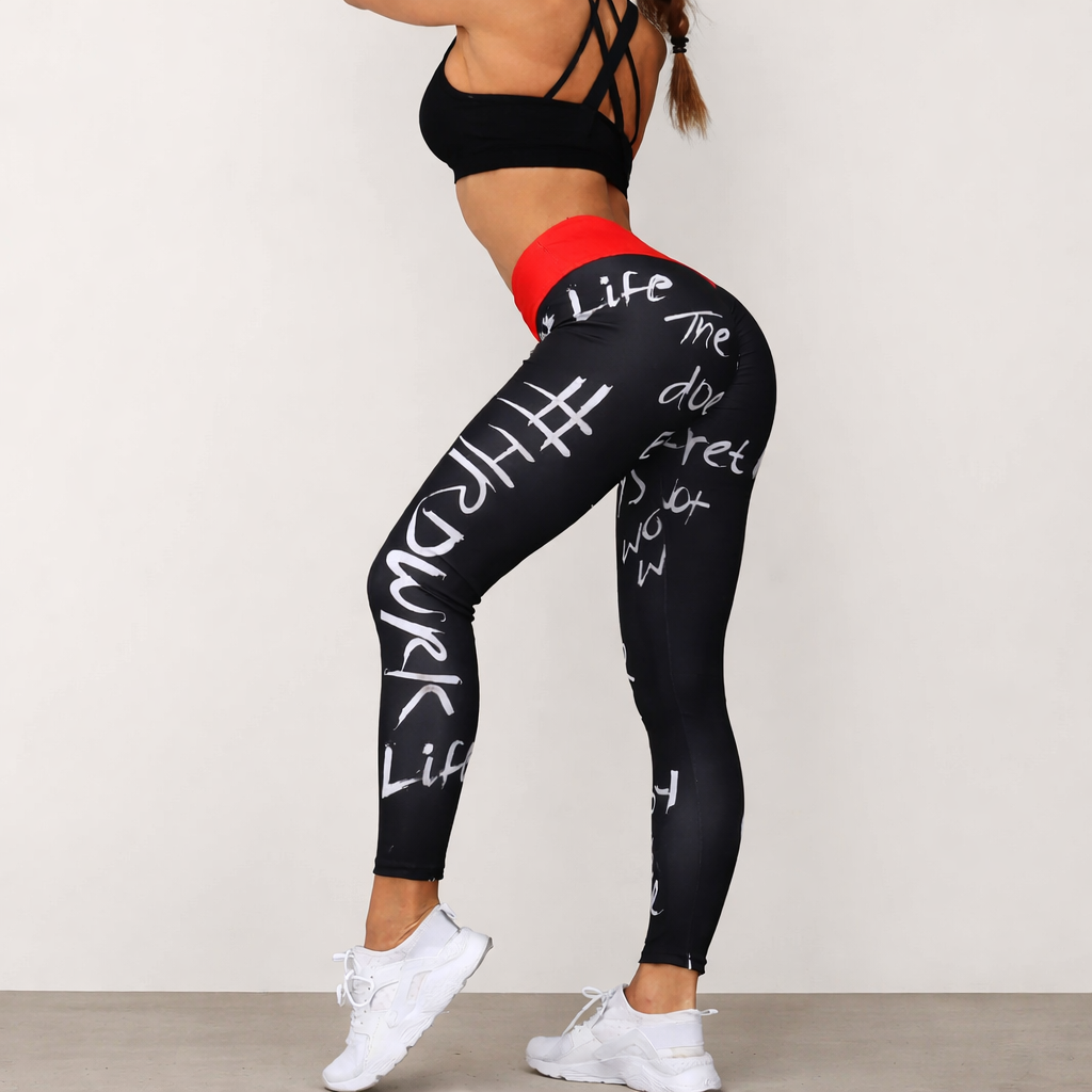 Sculpt & Flow Leggings - Graffiti