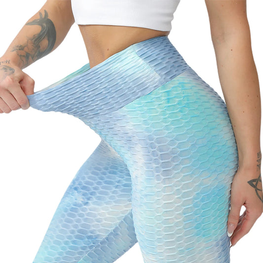 Sculpt & Flow Leggings - Tie Dye Textured