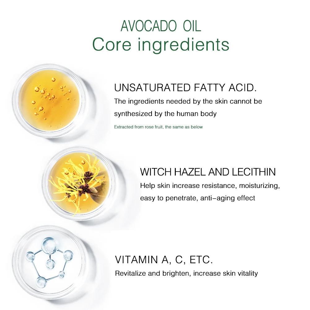 Avocado Oil for Hair & Skin | 100% Pure Natural Carrier Oil for Massage & Essential Oils