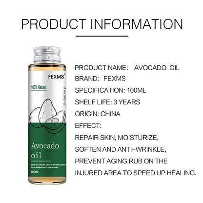 Avocado Oil for Hair & Skin | 100% Pure Natural Carrier Oil for Massage & Essential Oils