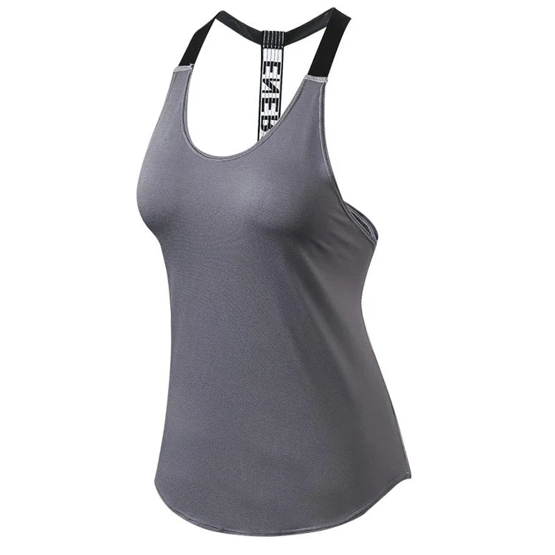2026 Women’s Backless Gym Top | Sleeveless Quick Dry Yoga Crop