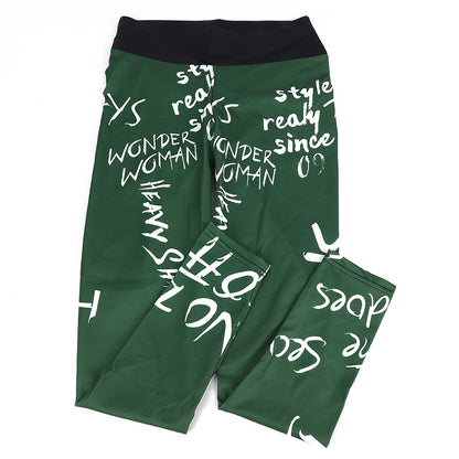 Sculpt & Flow Leggings - Graffiti