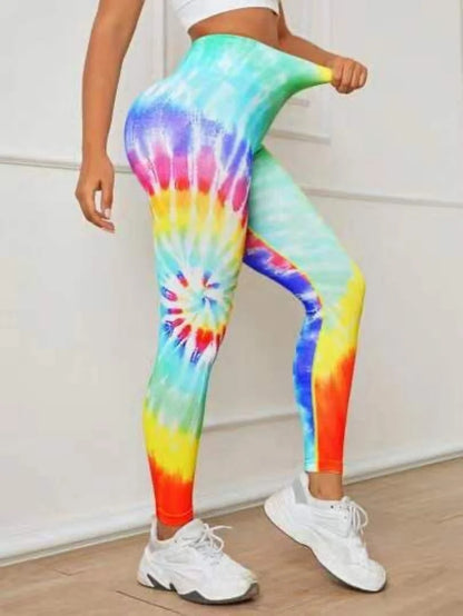 Second Skin Leggings - Seamless Multicolor Pattern