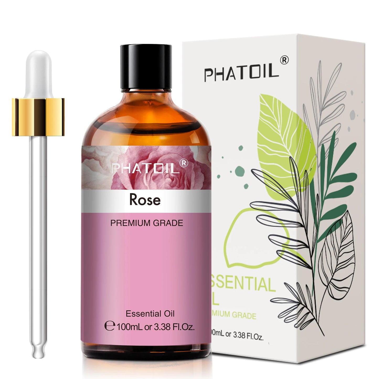 PHATOIL 100ml Essential Oil – Eucalyptus, Lavender, Vanilla, Jasmine & More