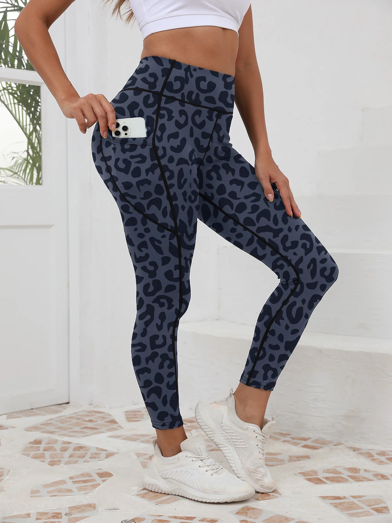 Second Skin Leggings - Multicolor Pattern