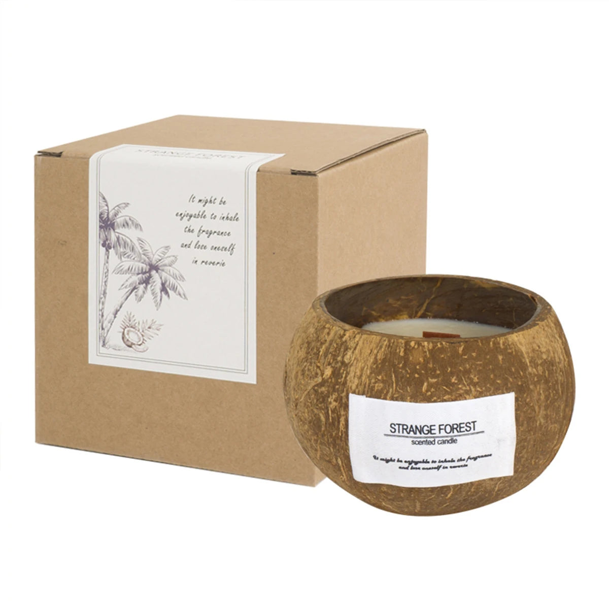 Coconut Shell Aromatherapy Candle | Premium Plant Wax Essential Oil
