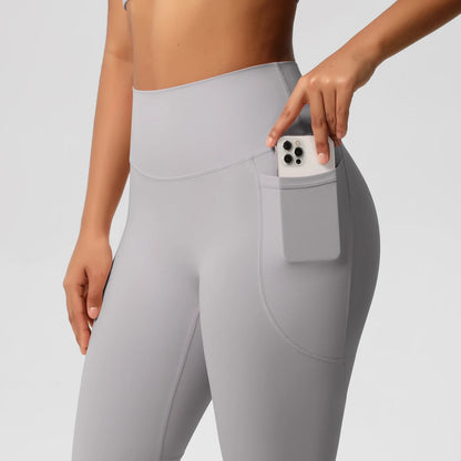 Second Skin Leggings - Pocket High Waist Blue