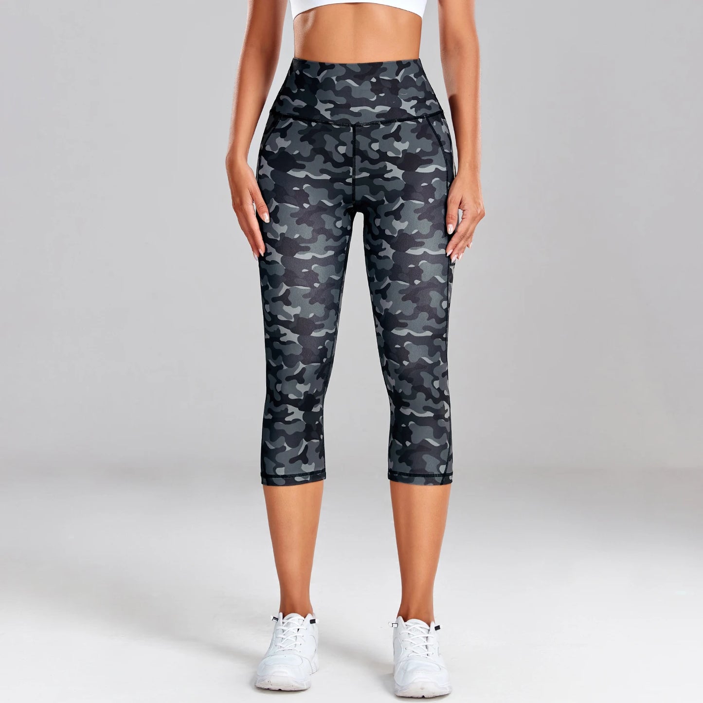 Sculpt & Flow - Leopard Print Capri