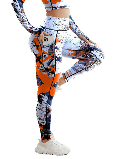 Second Skin Leggings - Patchwork Print