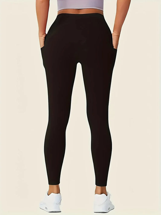 Contour Fit Leggings - Deep Pocket Shaping Black