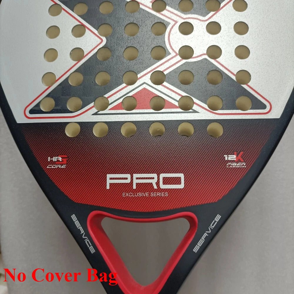 X-ONE Carbon Fiber Padel Racket Round Shape 3K 12K 18K Paddle Tennis Racquet