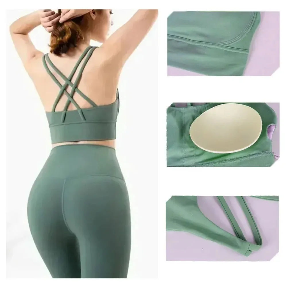 2 Piece Yoga Set | High Waist Booty Lift Gym Outfit