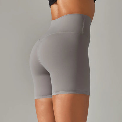 Women High Waist Yoga Shorts Squat Proof Gym Workout Fitness Cycling Shorts