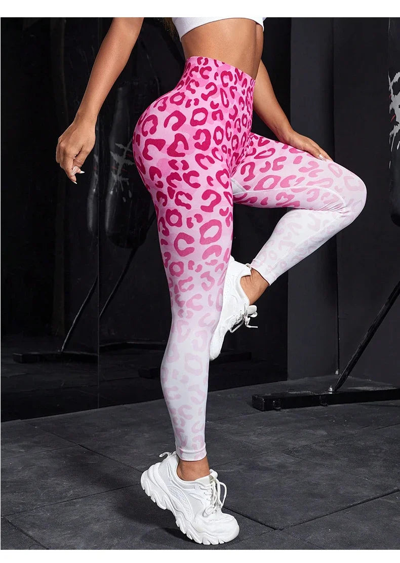 Second Skin Leggings - Blue or Pink Leopard