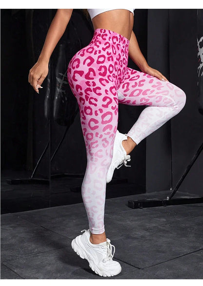 Second Skin Leggings - Blue or Pink Leopard