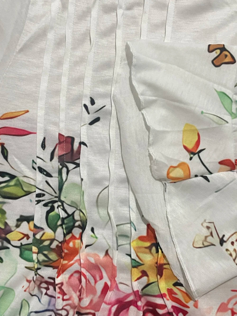 Women Floral V Neck T Shirt Summer Short Sleeve Casual Streetwear Top Holiday