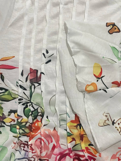 Women Floral V Neck T Shirt Summer Short Sleeve Casual Streetwear Top Holiday