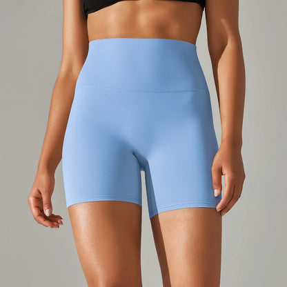 Women High Waist Yoga Shorts Squat Proof Gym Workout Fitness Cycling Shorts