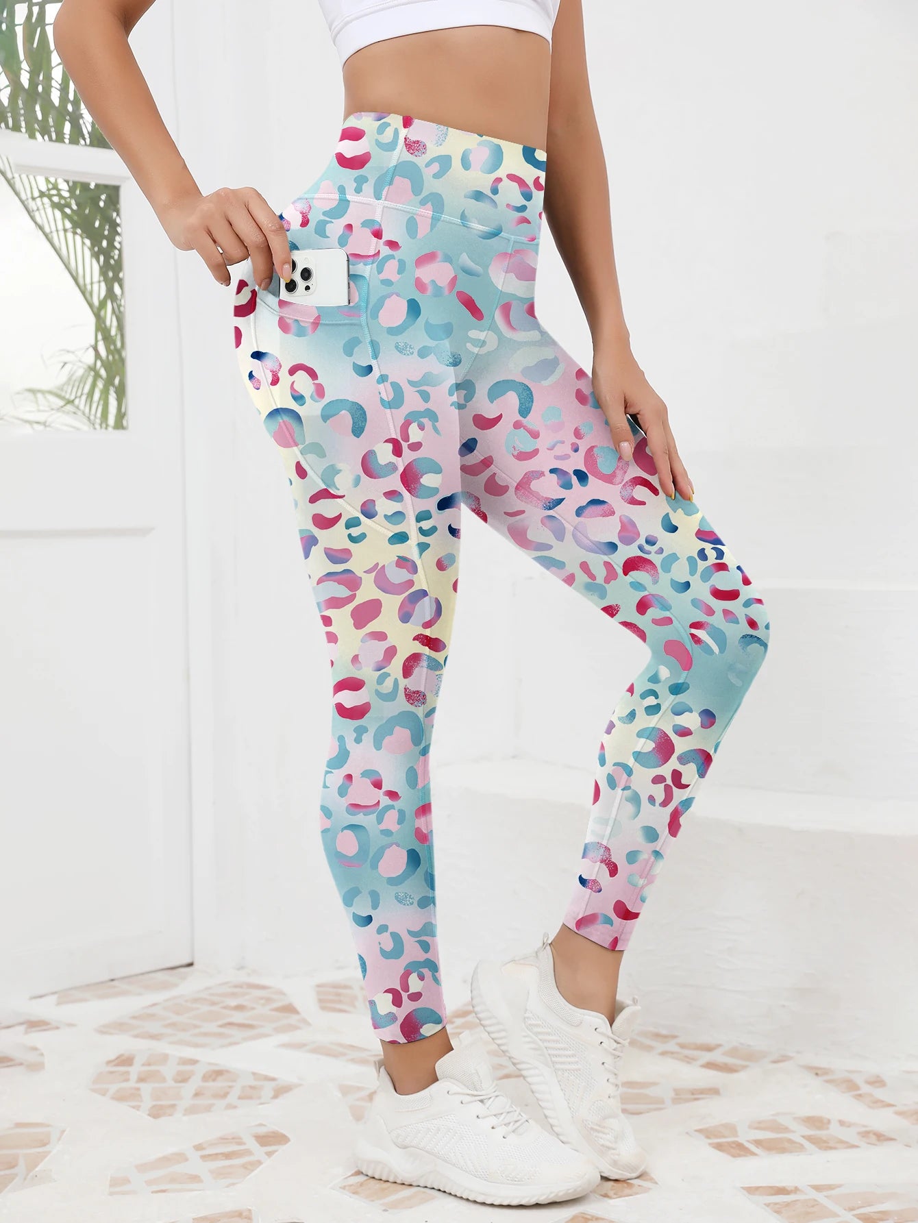 Second Skin Leggings - Multicolor Pattern