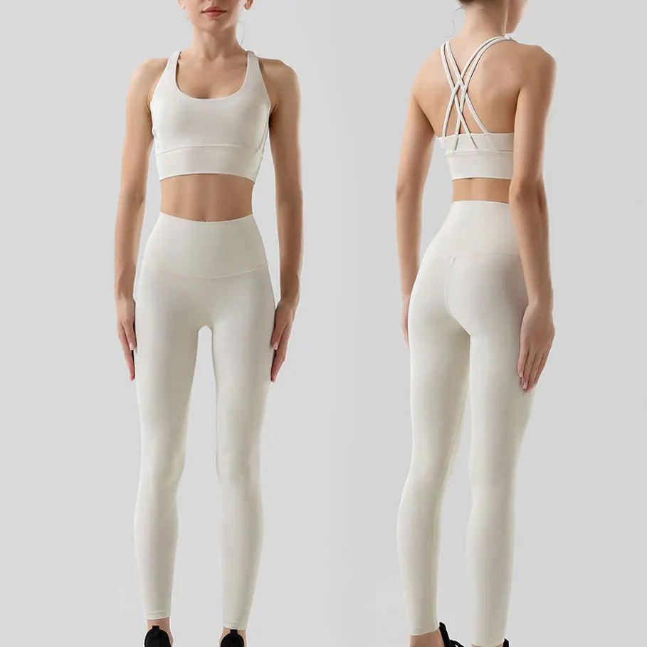 2 Piece Yoga Set | High Waist Booty Lift Gym Outfit