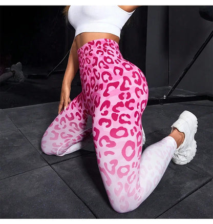 Second Skin Leggings - Blue or Pink Leopard