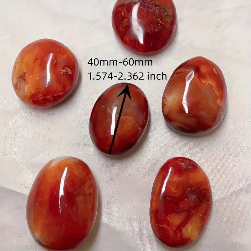 Carnelian Palm Stone | Chakra Crystal for Meditation & Healing