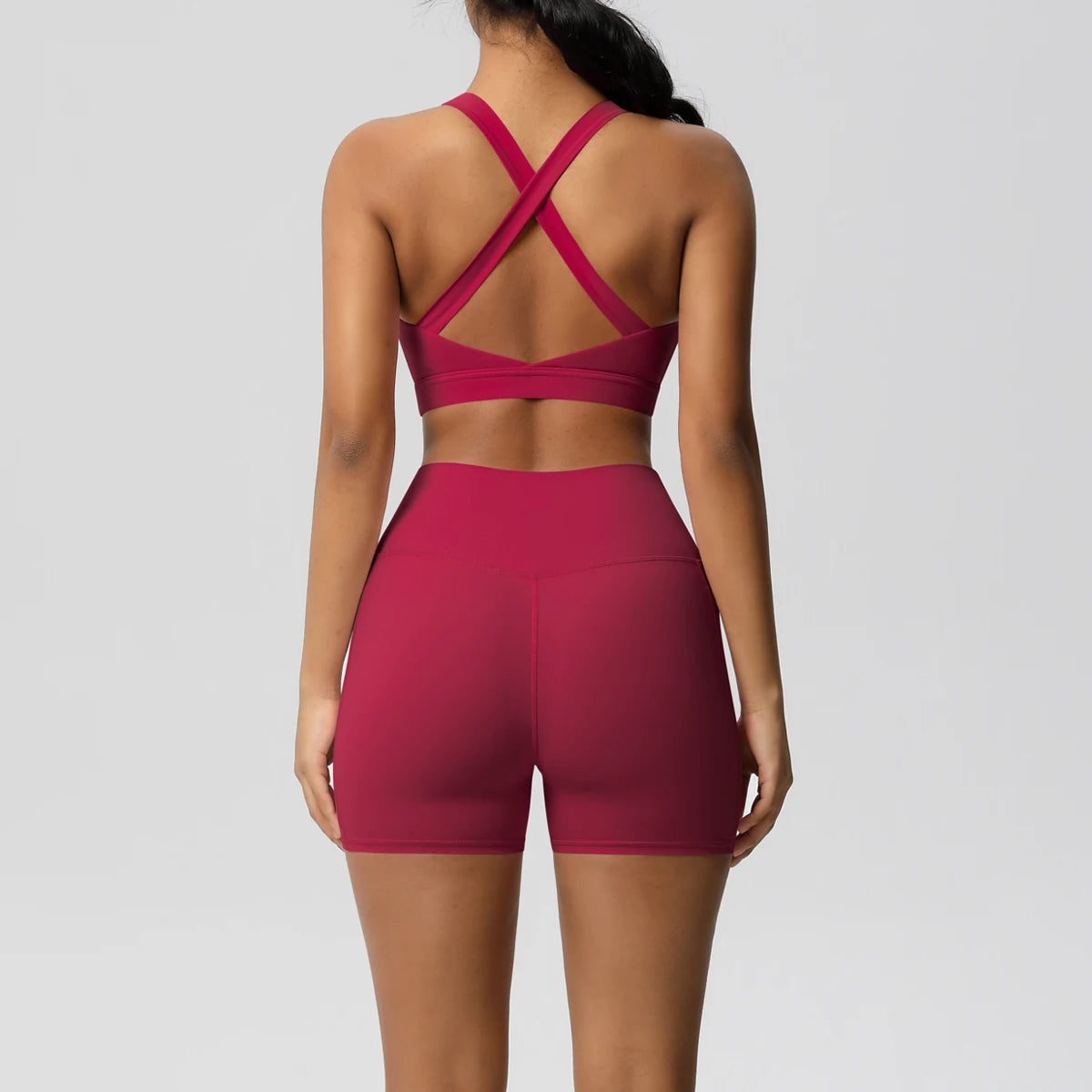 2 Piece Cross Fit Set Women | Pocket Leggings Gym Outfit