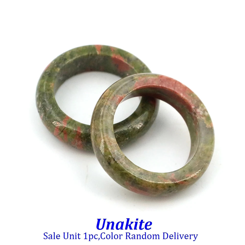 Crystal Rings – Natural Stone Reiki Healing Gem  Fashion Bridal Wedding Women Love Rings | Jewelry Accessories & Valentine’s Day Gift