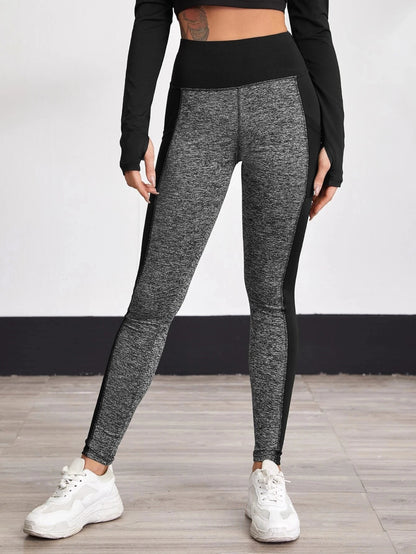 Contour Fit Leggings - Black & Grey