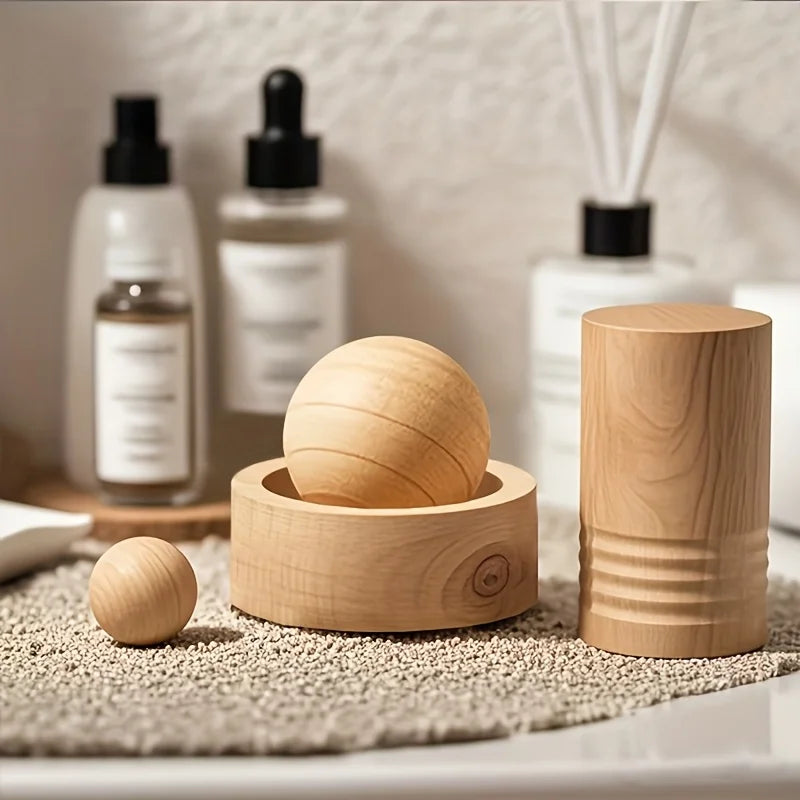 Wooden Essential Oil Diffuser – Spherical Design