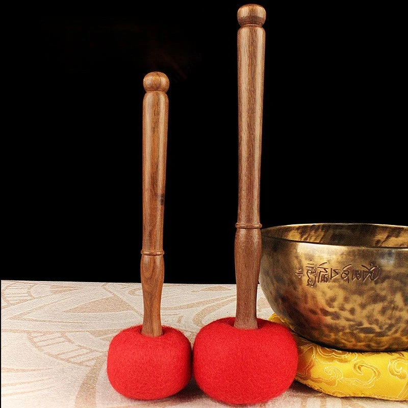 Singing Bowl Mallet | Wooden Wool Felt Stick for Meditation