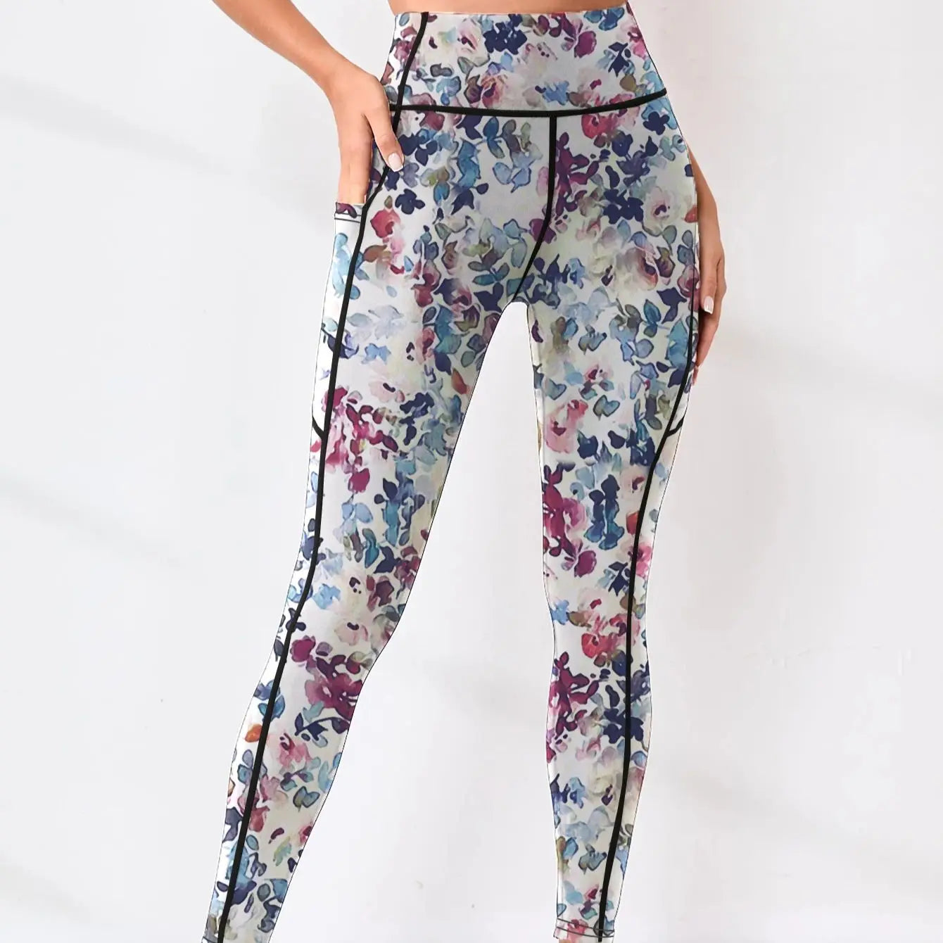 Second Skin Leggings - Multicolor Pattern