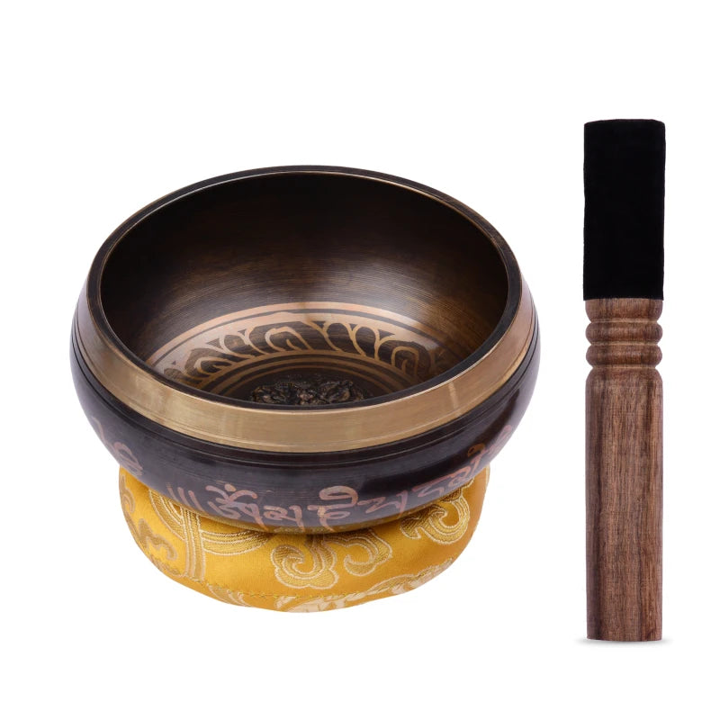 Tibetan Singing Bowl Set 5 Inch | Handmade Meditation Sound Bowl
