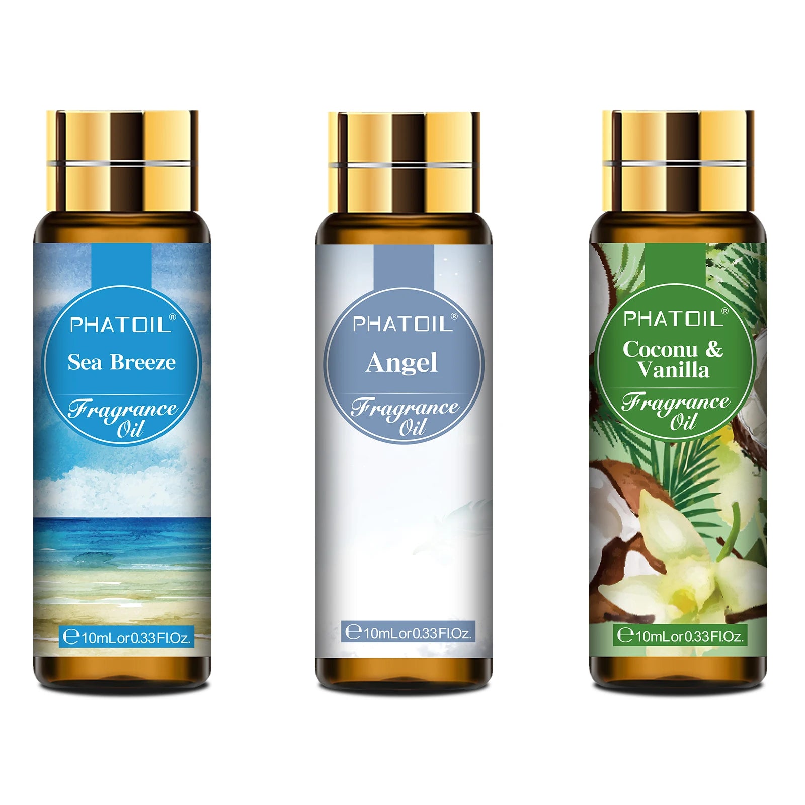 PHATOIL 10ml Fragrance Oil | Coconut Vanilla Aromatherapy Diffuser Oil