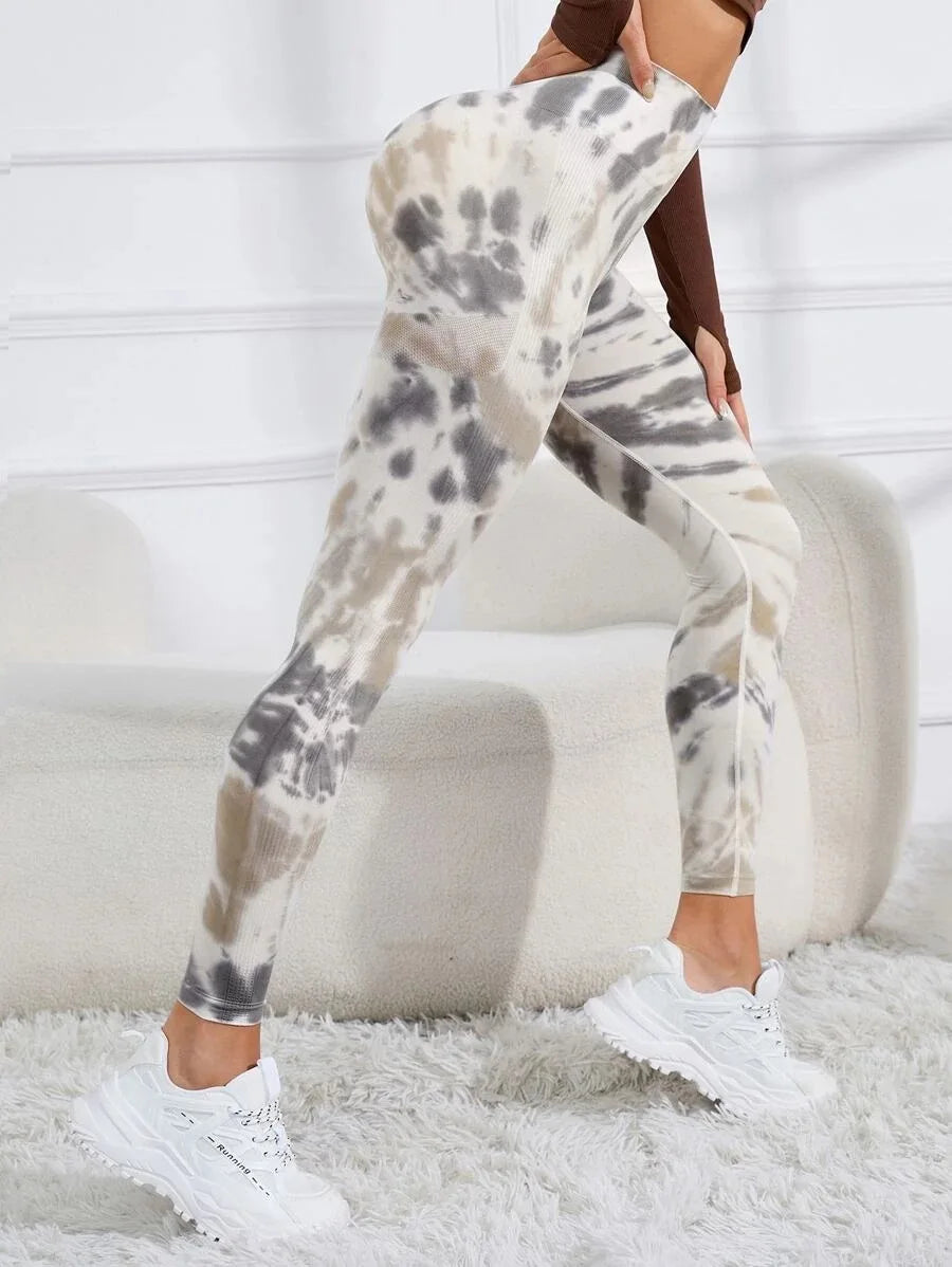 Second Skin Leggings - Seamless Multicolor Pattern