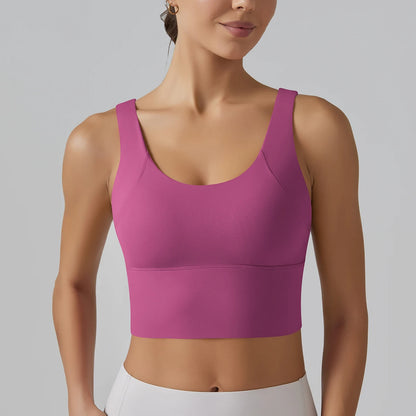 Women Athletic Sports Bra Shockproof Yoga Gym Running Workout Top