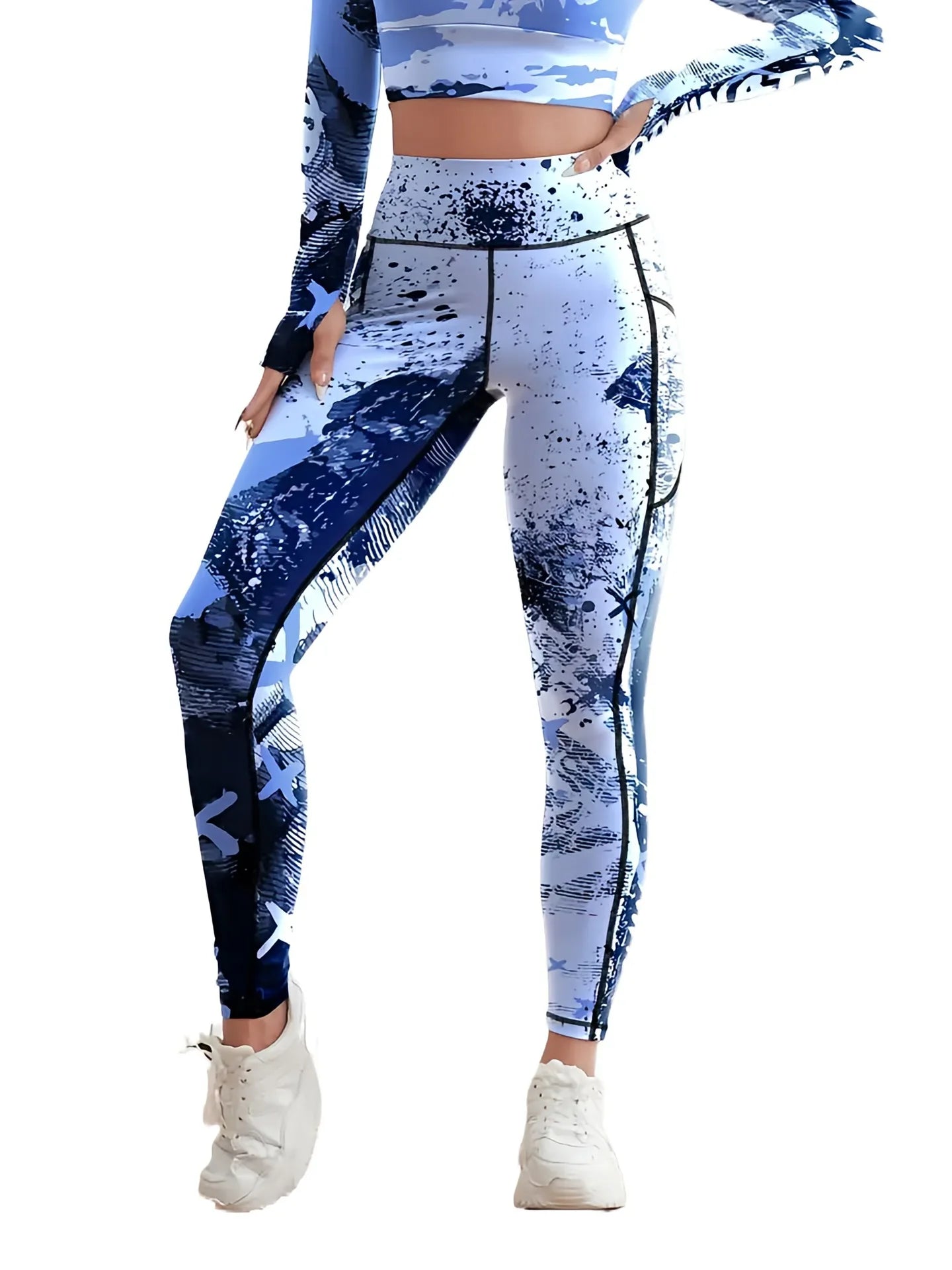 Second Skin Leggings - Patchwork Print