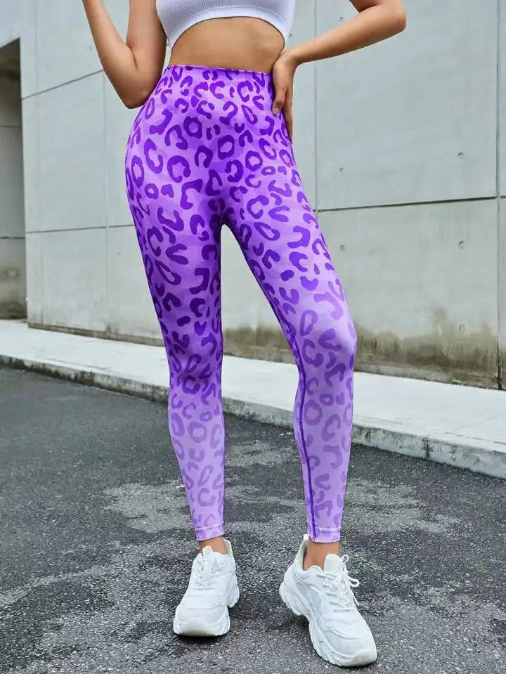 Second Skin Leggings - Blue or Pink Leopard