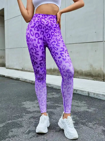Second Skin Leggings - Blue or Pink Leopard