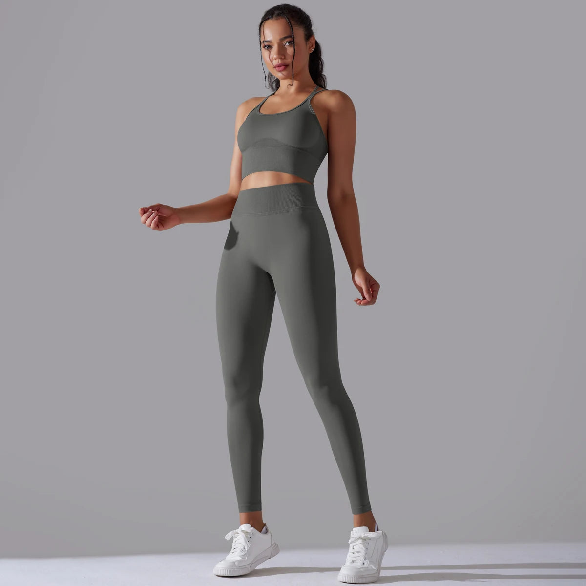 Curve & Flow Set - Brushed Fabric Moisture-Wicking