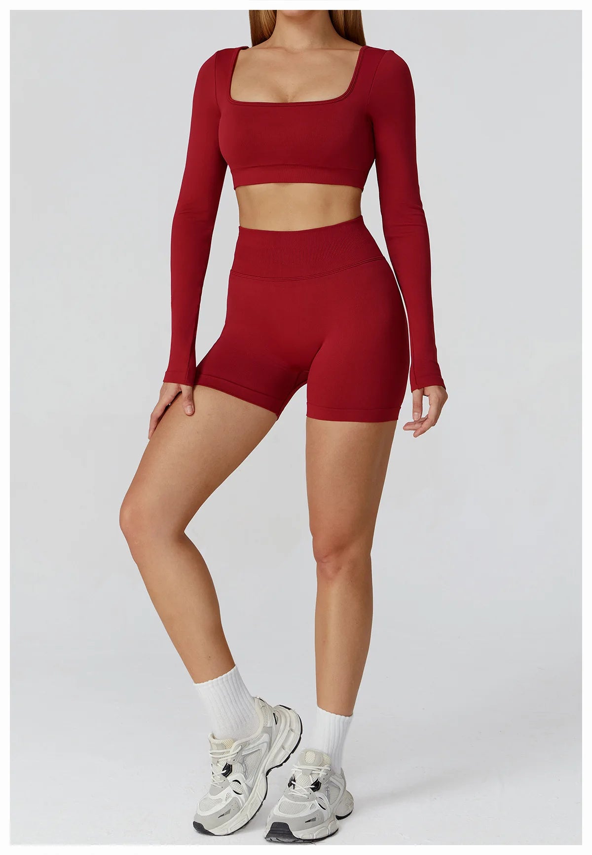 Women’s Gym Yoga Top | Square Neck Backless Fitness Outfit