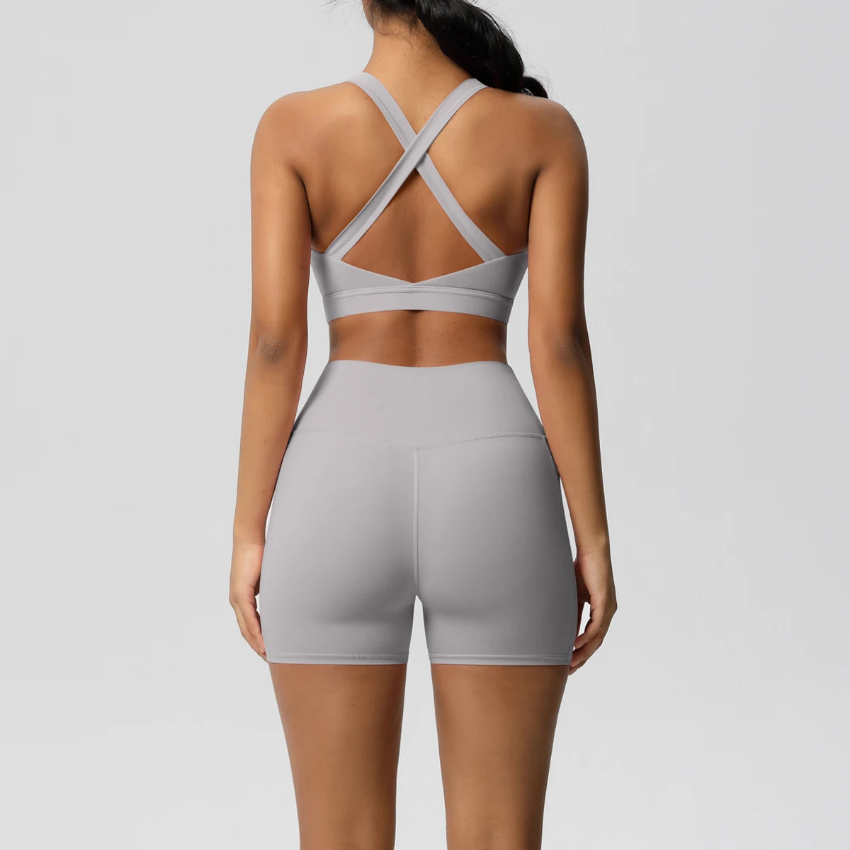 2 Piece Cross Fit Set Women | Pocket Leggings Gym Outfit